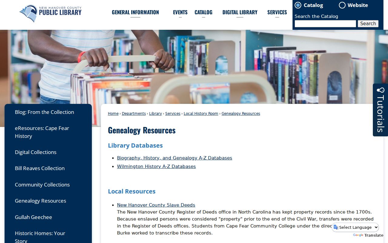 Wilmington historic directory genealogy resource links