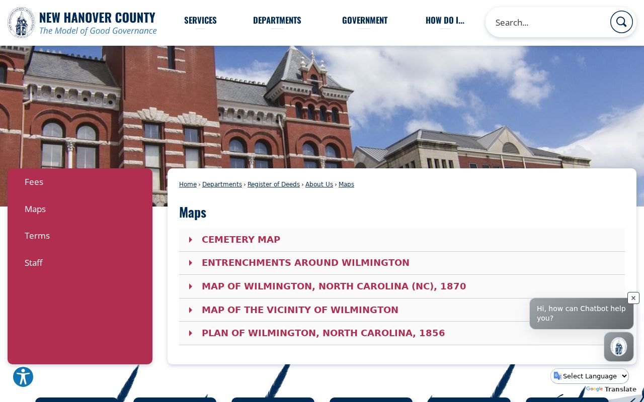 Wilmington previous residents historic map sources