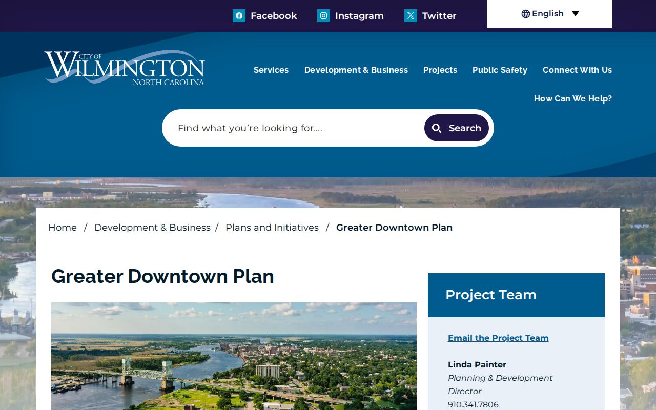 Wilmington ZIP code Greater Downtown Plan neighborhood geography