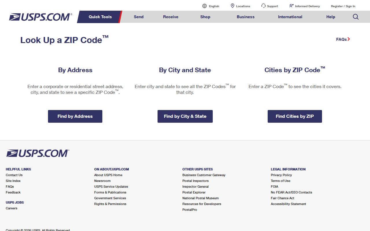 Wilmington ZIP code USPS address city state and ZIP lookup